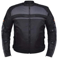 Unik International Mens 2-Tone Textile Jacket ,ORA ,M