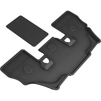 3D MAXpider Third Row Custom Fit All-Weather Floor Mats for 2019-2021 6-Seat BMW X7 Models - Kagu Rubber (Black)