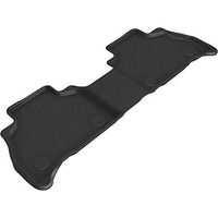 3D MAXpider Custom Fit Kagu Floor Mat (Black) Compatible with BMW X7 (G07) 7-Passenger 2019-2023 - Second Row