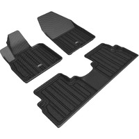 3D MAXpider Custom Fit All-Weather Floor Mat for 2019-2020 Hyundai Santa FE Black ELITECT Series