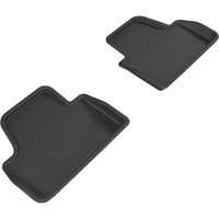 3D MAXpider 14-20 BMW 4 Series Convertible Kagu 2nd Row Floormats - Black (L1BM06821509)