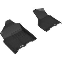 3D MAXpider Custom Fit Kagu Floor Mat (Black) Compatible with Dodge RAM 2500/3500 Crew/MEGA 2019-2023 - Front Row