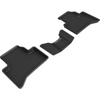 3D MAXpider Custom Fit Kagu Floor Mat (Black) Compatible with Alfa Romeo Stelvio / Stelvio Quadrifoglio 2018-2025 - Second Row