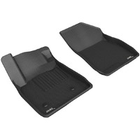 3D MAXpider Custom Fit Kagu Floor Mat (Black) Compatible with Buick Encore GX 2020-2023 / Chevrolet Trailblazer 2022-2025 - Front Row