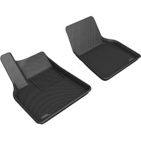 3D MAXpider Custom Fit Kagu Floor Mat (Black) Compatible with Tesla Model Y 2021-2024 - Front Row
