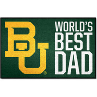 FANMATS 31230 Baylor University Starter Mat Accent Rug - 19in. x 30in. | Sports Fan Home Decor Rug and Tailgating Mat World's Best Dad Starter Mat