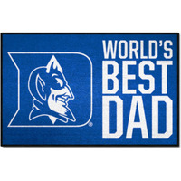 FANMATS 31226 Duke University Starter Mat Accent Rug - 19in. x 30in. | Sports Fan Home Decor Rug and Tailgating Mat World's Best Dad Starter Mat