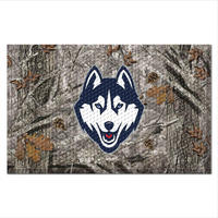 FANMATS 32865 University of Connecticut Rubber Scraper Door Mat