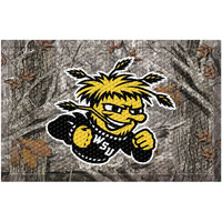 FANMATS 32898 Wichita State Rubber Scraper Door Mat