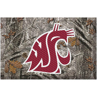 FANMATS 32906 Washington State Rubber Scraper Door Mat