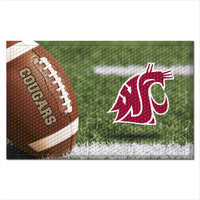 FANMATS 32905 Washington State Rubber Scraper Door Mat