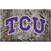 FANMATS 32867 TCU Rubber Scraper Door Mat