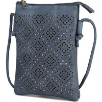 MKF Collection by Mia K. MKF-HG206NV Leysha Crossbody Bag, Dark Blue