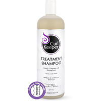 Curl Keeper Treatment Shampoo for Curly Hair, 33.8 Fl Oz - Daily Hair Shampoo Gently Cleanses & Strengthens All Curl Types - Rebuilds & Restores Damaged Hair - Water Based & Sulfate Free Shampoo