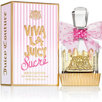 Juicy Couture Viva La Juicy Sucre Eau De Parfum, Women's Perfume with Notes of Peach, Orange Flower & Whipped Cream - Fruity & Sweet Perfume for Women, EDP Spray, 3.4 fl. oz