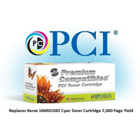 PCI Brand Compatible Toner Cartridge Replacement for Xerox Phaser 6300 6300DN Cyan Toner Cartridge 7K Yield