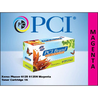 PCI Brand Compatible Toner Cartridge Replacement for Xerox 106R1332 Phaser 6125 6125N Magenta Toner Cartridge 1K Yield