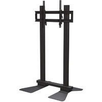 Crimson AV S90 Heavy Duty Floor Stand for Displays from 37" to 90", Black, 300lb (136kg) Mount Weight Capacity, 800x500mm Max Mounting Pattern, Tilt +15/-5, One-Touch Lock and Key System
