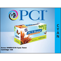 PCI Brand Compatible Toner Cartridge Replacement for Xerox 006R01516 Cyan Toner Cartridge 15K Yield