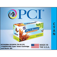 PREMIUM COMPATIBLES INC. PCI Brand Compatible Toner Cartridge Replacement for Kyocera ECOSYS TK-8117C Cyan Toner Cartridge 6K Yld