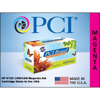 PCI Brand Remanufactured Ink Cartridge Replacement for HP 972X L0S01AN Magenta Ink Cartridge 7K Yield