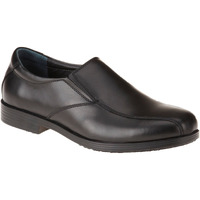 GENUINE GRIP 9550-13W Dress Shoes,Men,Slip-On,Black,PR