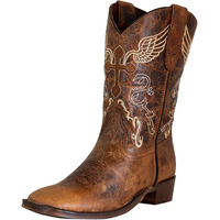 TuffRider Youth Sequoia Square Toe Boots 4 Brown