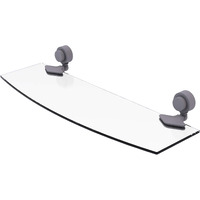 Allied Brass 433/18 Venus Collection 18 Inch Glass Shelf, Matte Gray
