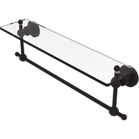 Allied Brass AP-1TB/22-ORB Glass Shelf with Towel Bar, 22-Inch x 5-Inch