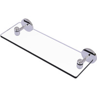 Allied Brass TA-1/16-PC Tango Collection 16 Inch Glass Vanity Beveled Edges Shelf, Polished Chrome