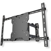 Crimson AV AU65 World's Thinnest Articulating Mount Solution for 13" to 65" Screens, Black, 1.09" (27.8mm) Depth from wall, 20" (508mm) Max Extension, 180 Pivot, 3 Roll (Side to Side), 80Lb (36Kg) Weight Capacity