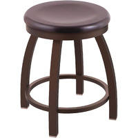 802 Misha 18" Swivel Vanity Stool with Bronze Finish and Dark Cherry Maple Seat