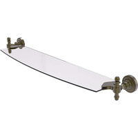 Allied Brass RD-33/24-ABR Retro Dot 24 Inch Glass Shelf, 24-Inch, Antique Brass
