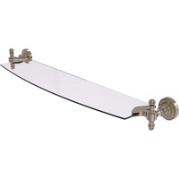 Allied Brass RD-33/24-PEW Rd 33 24 Retro Dot Inch Glass Shelf, 24 Inch, Antique Pewter