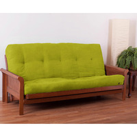 Blazing Needles Vitality 8" Microsuede Futon Mattress, Full, Mojito Lime