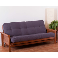 Blazing Needles Renewal 7" Twill Futon Mattress, Full, Grape