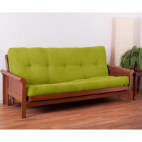 Blazing Needles Vitality 6" Microsuede Futon Mattress, Full, Mojito Lime