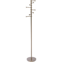Allied Brass Free Standing Six Pivoting Pegs Coat Rack, Antique Pewter