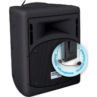 Oklahoma Sound PRA-8000/PRA8-7 Pro Audio Public Address System with Wireless Microphone Headset, 40 Watts Power, Broadcast Effortlessly Up to 100 Feet