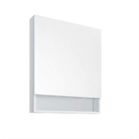Fresca 24" White Bathroom Medicine Cabinet w/Small Bottom Shelf