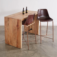 Colonial Tin Works Two-Seater Bar with Chairs, 48-inch Width
