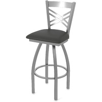 OD820 Catalina Stainless Steel 36" Swivel Outdoor Bar Stool with Breeze Graphite Seat