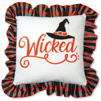 Wicked Cotton Throw Pillow
