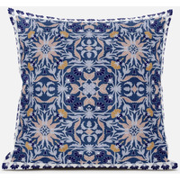 Amrita Sen Jahan Paisley Suede Blown and Closed Pillow in Muted Black Yellow