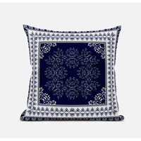 Amrita Sen Window Wreath Palace Suede Blown and Closed Pillow in Muted Magenta Cream