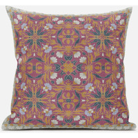 Amrita Sen Jahan Paisley Suede Blown and Closed Pillow in Indigo Light Blue