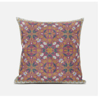 Amrita Sen Jahan Paisley Suede Blown and Closed Pillow in Indigo Light Blue