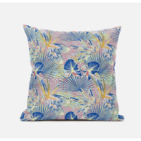 Amrita Sen Plant Illusion Suede Blown and Closed Pillow in Green Gray Black