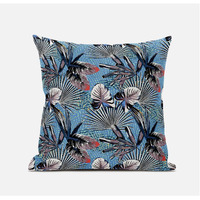 Amrita Sen Plant Illusion Suede Blown and Closed Pillow in Grey Pink White