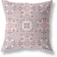 Amrita Sen Love and Liberty Broadcloth Indoor Outdoor Pillow, Zippered, MutedPinkWhite